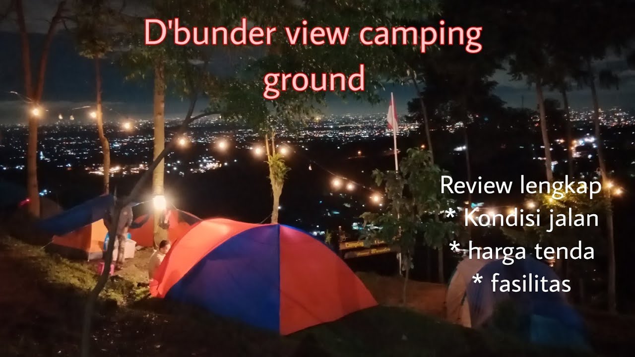 Kemping keluarga murah Bogor Dbunder view | cuma selangkah dari parkiran menuju tenda