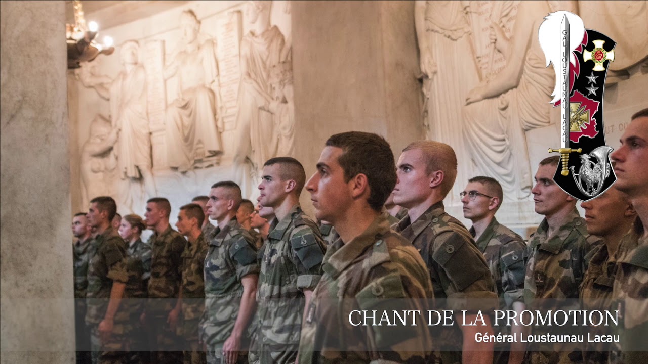 Chant promotion Loustaunau-Lacau aux Invalides.