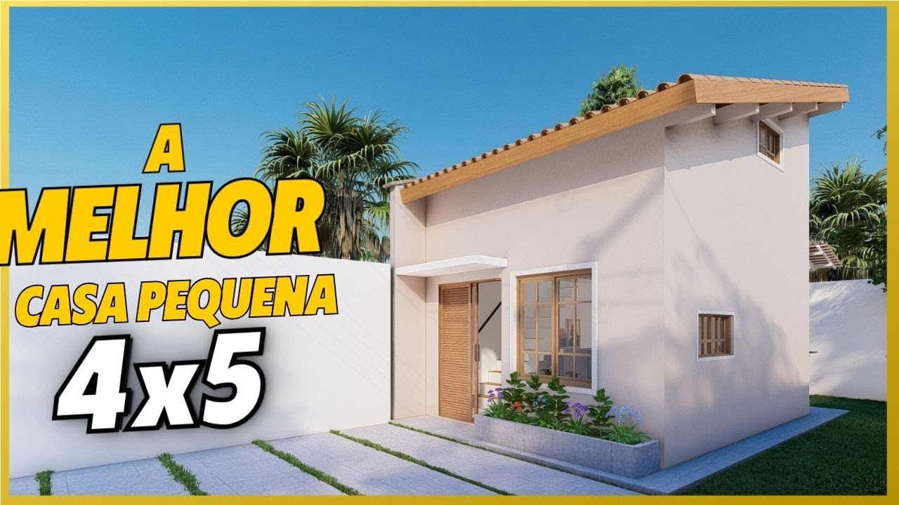 4X5 Casa Pequena Tipo Loft | 🏠Casa de Baixo Custo