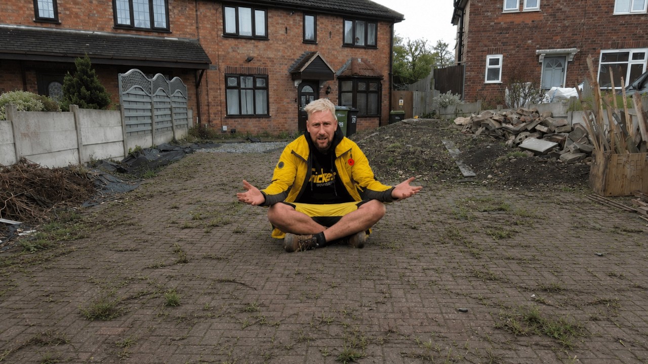 The WORST driveway I have ever transformed!