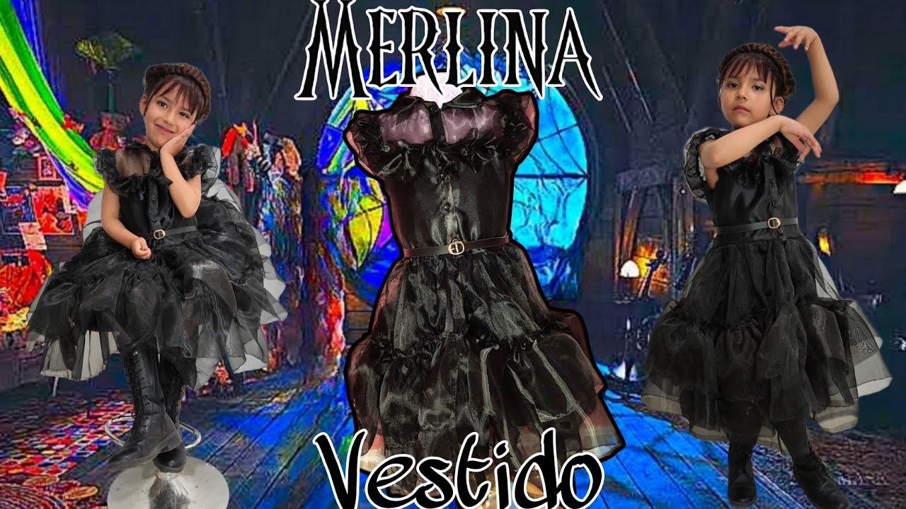 Como hacer el vestido de Merlina Addams, de la película Merlina
