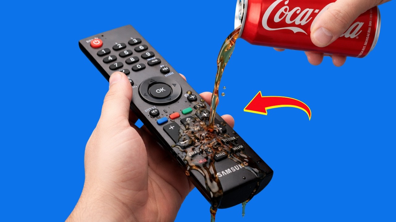 🥤 Используйте Coca-Cola, чтобы починить любой пульт дистанционного управления! Гениальный трюк для