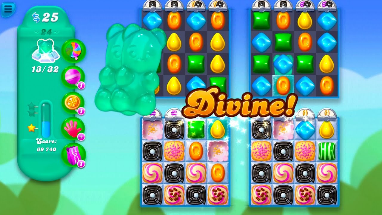 Игра Candy Crush Soda Saga для Android, игровой процесс №108, уровень 2663–2667