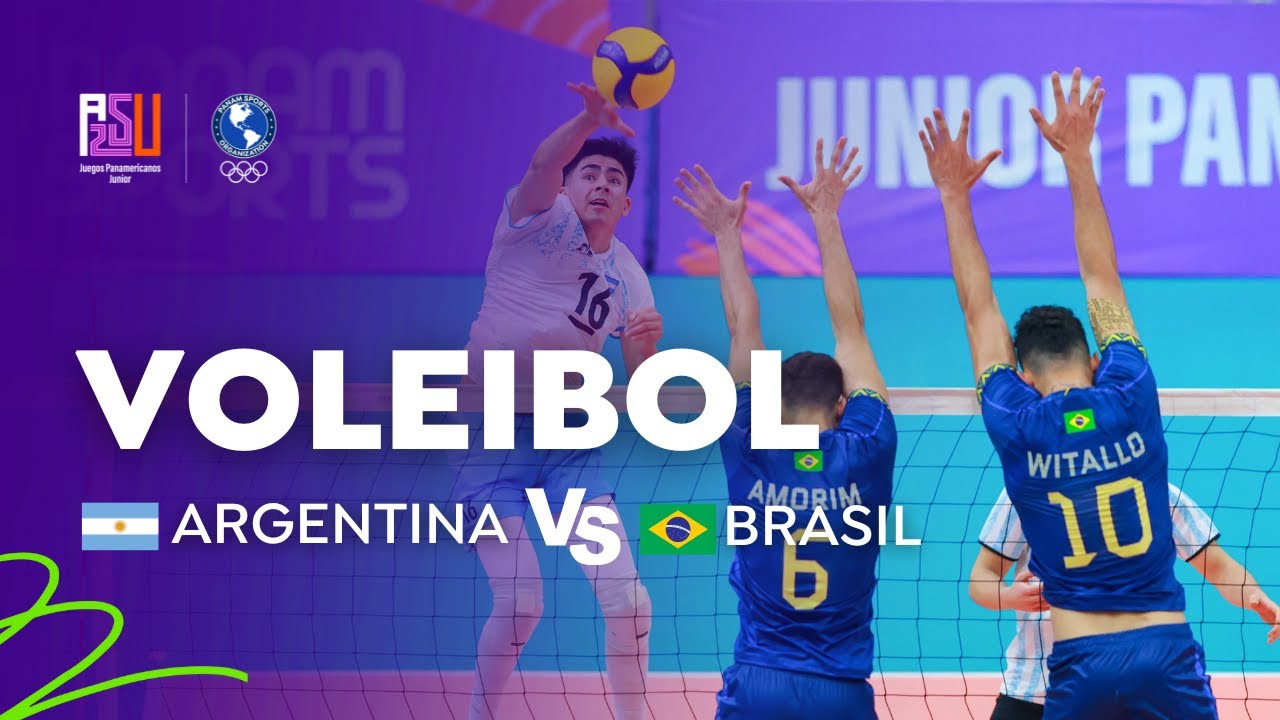 Argentina vs Brasil - Voleibol Masculino - Juegos Panamericanos Junior ASU 2025