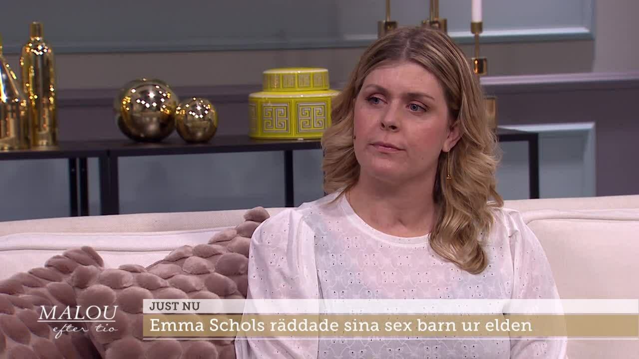 Så blev livet för Emma efter brännskadorna  | Malou Efter tio | TV4 & TV4 Play