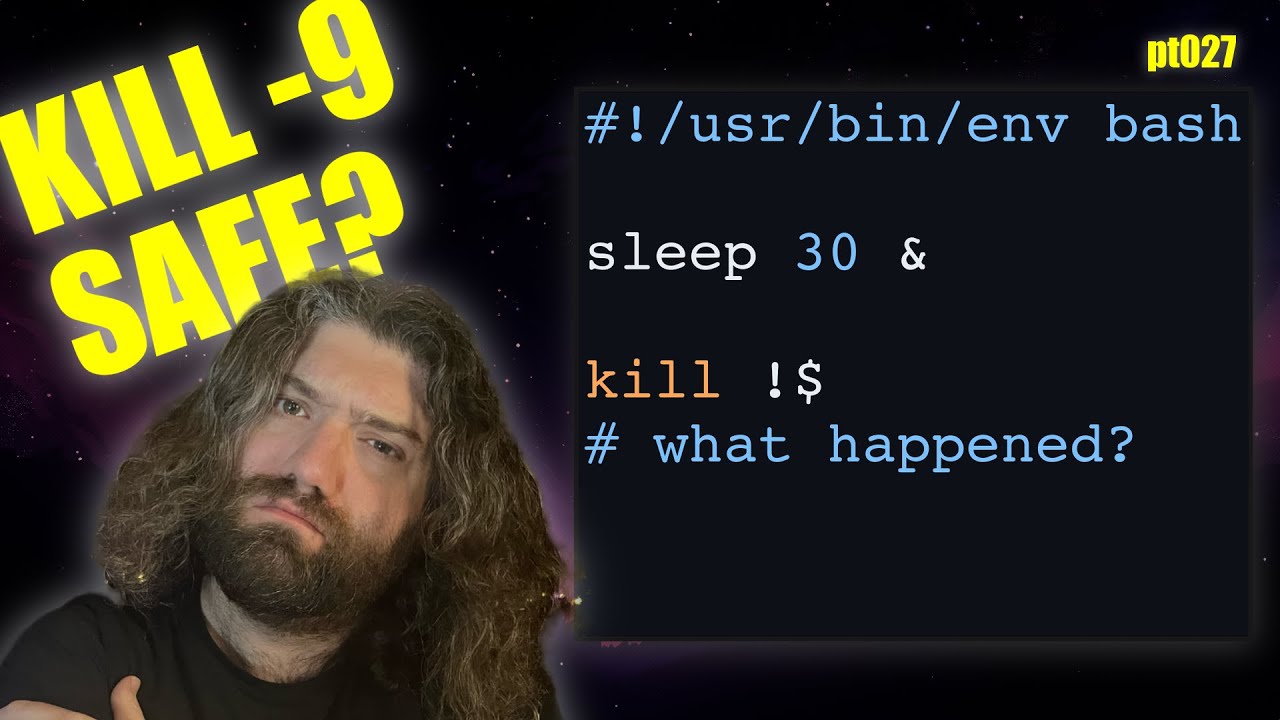 Basic Unix signals with `kill` - SIGTERM, SIGINT, SIGKILL, etc. - You Suck at Programming #027