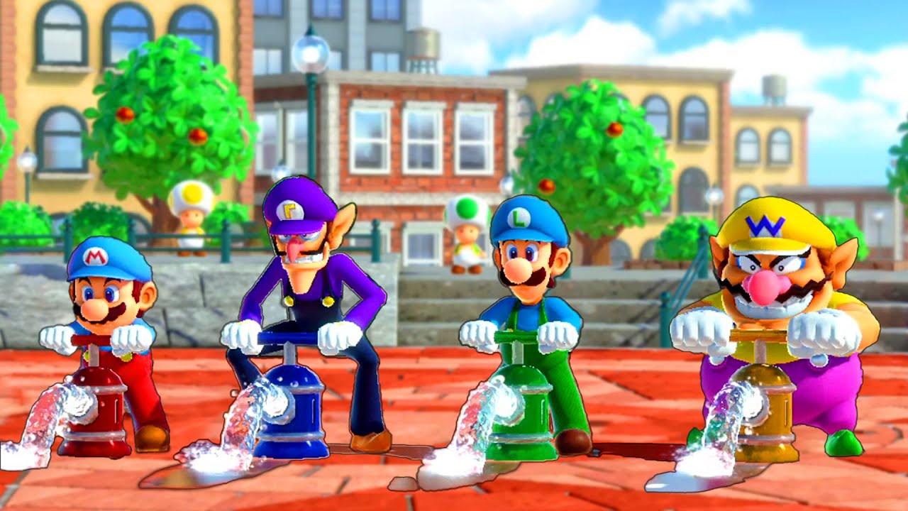 【スーパーマリオパーティ】 ミニゲームマリオVsルイージVsワリオVsワルイージ(最強CPU｢たつじん」)