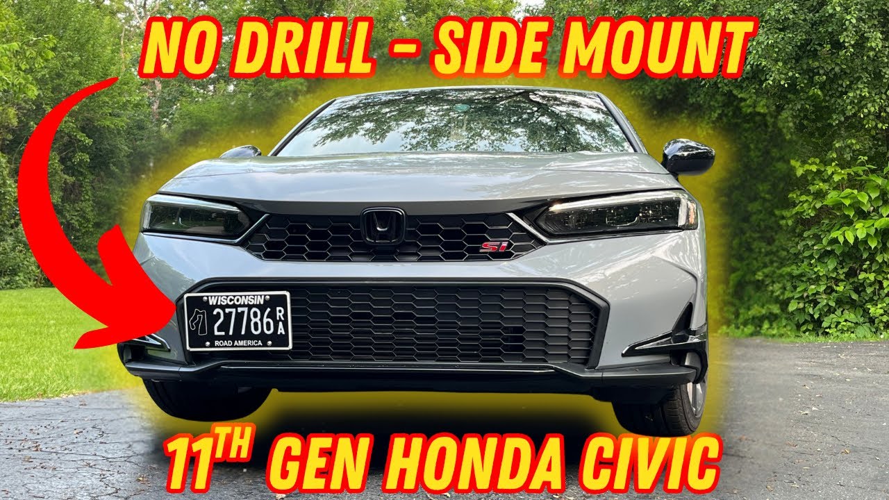 Swapping Out My Stock Plate Mount for a Clean Side Mount! | 11th Gen Civic Si