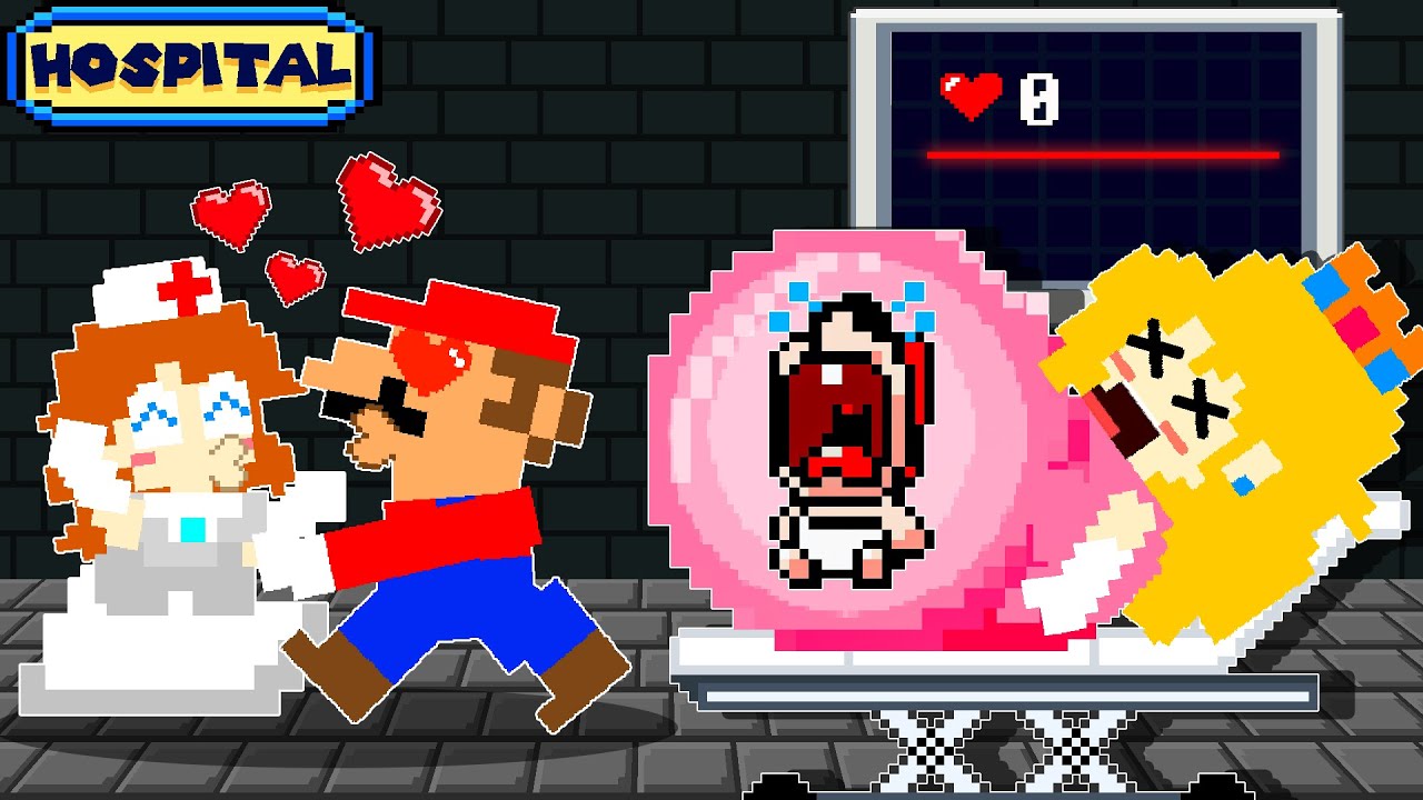 Noo, Mario!! What Happened to Pregnant Peach in the Hospital Maze?! - Sad Story
