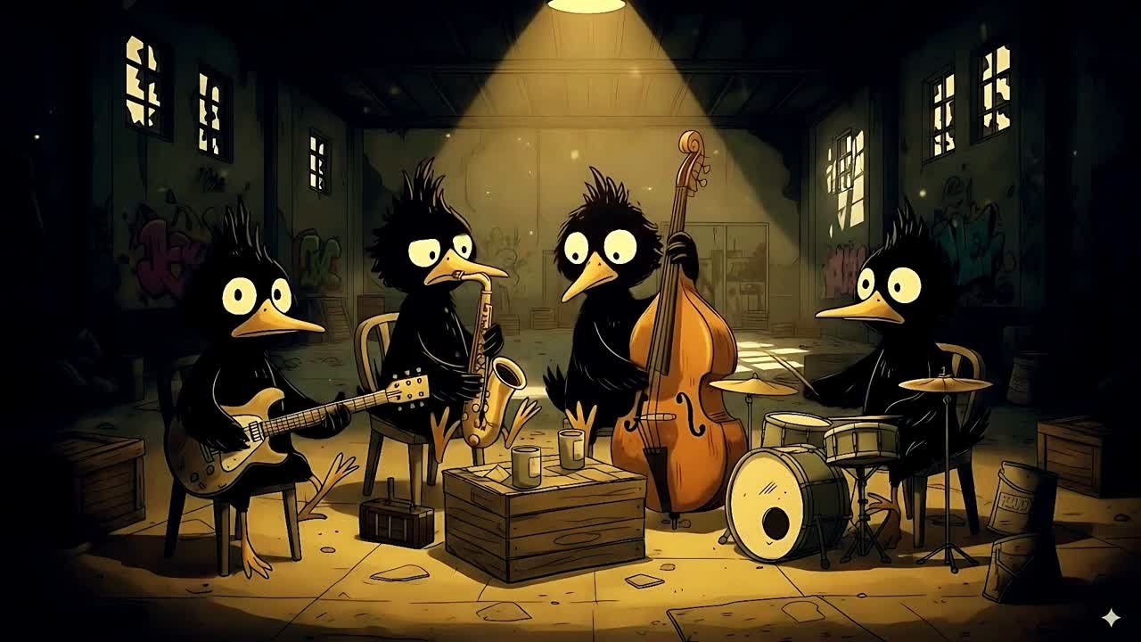 Crow Jazz-Midnight Lo-Fi на заброшенной фабрике