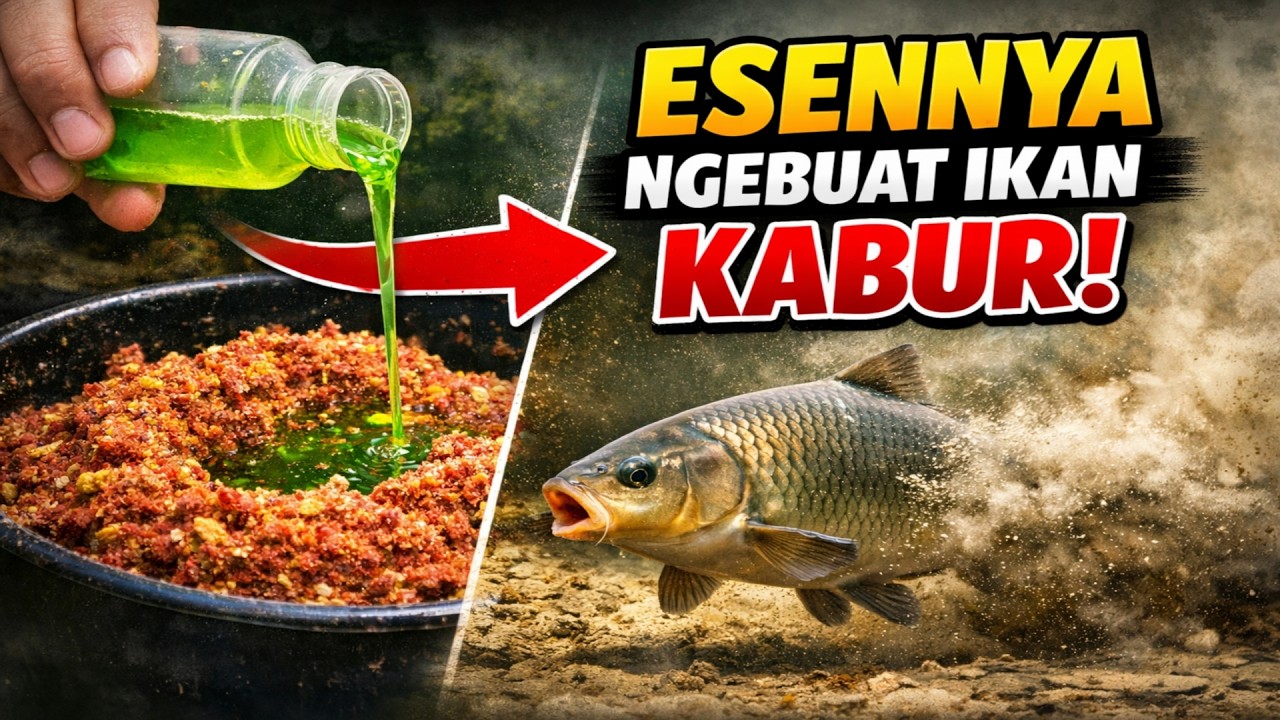 Umpan nggak dimakan? Ini kesalahan paling fatal saat nyampur esen yang bikin ikan bukannya datang,