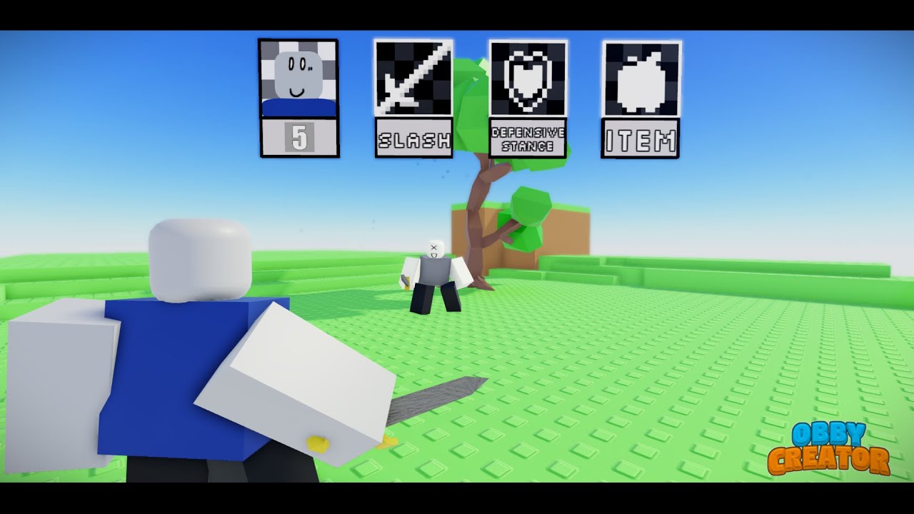Obby Creator turn based combat showcase
