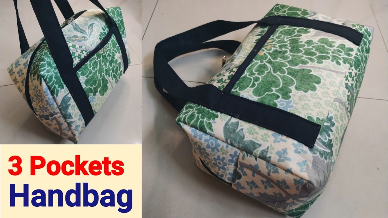 Just one cut and bag is ready- Travel bag cutting and stitching | old cloths reuse idea /waste craft