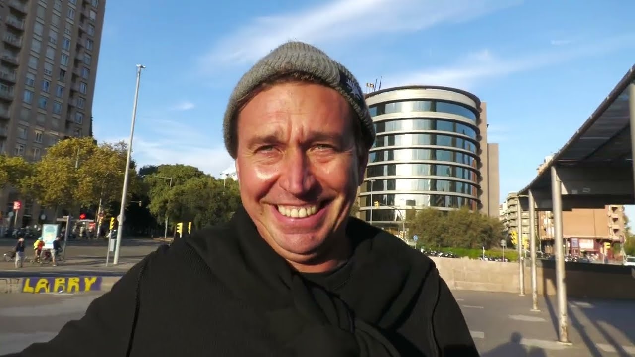 Skateboarding in Barcelona