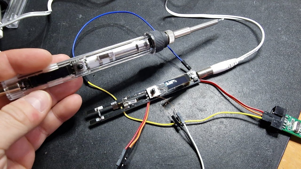 15&euro; OLED soldering iron T12 custom firmware tests