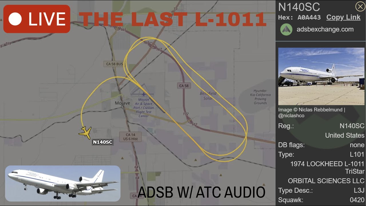 LIVE | Tracking the World's LAST Lockheed L-1011!