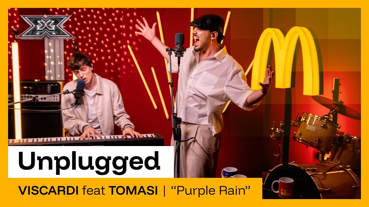 VISCARDI con TOMASI canta “Purple Rain” di Prince and The Revolution | Unplugged X Factor 2025