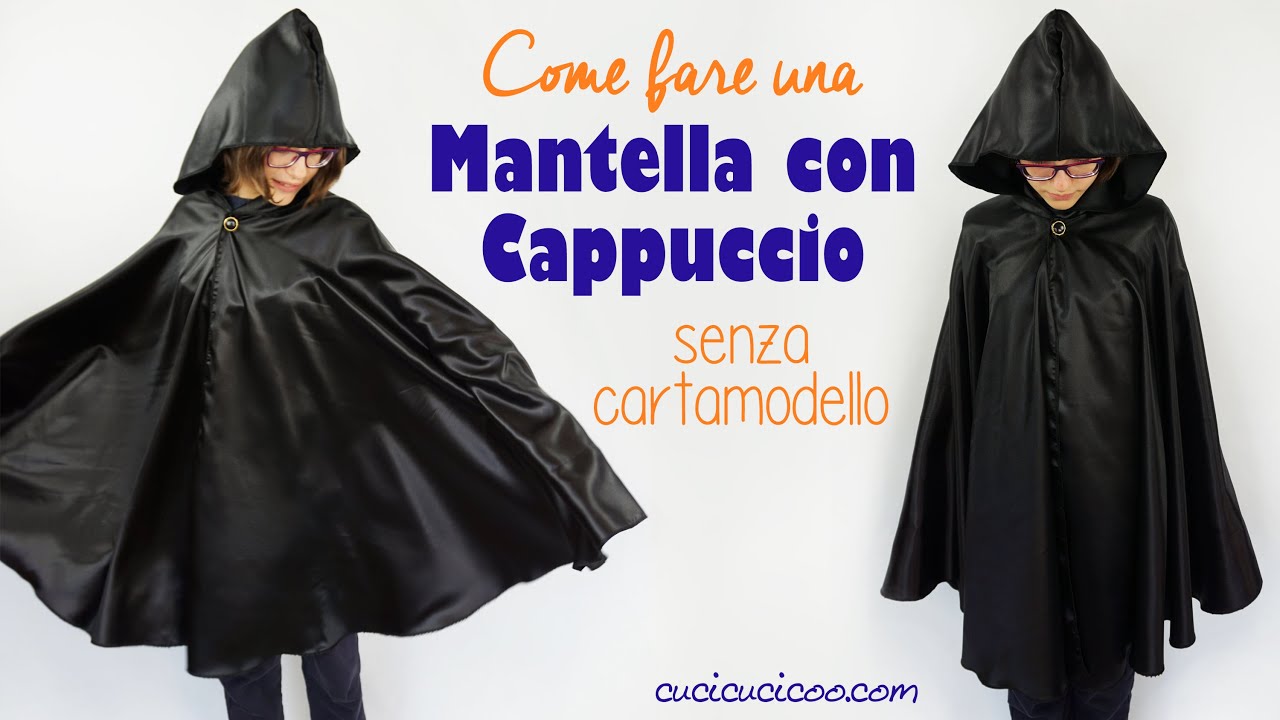 Come fare una mantella con cappuccio senza cartamodello