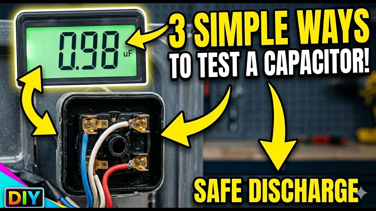 3 Ways to Test a Capacitor (Motor Start, Run, AC Compressor) - The Definitive Guide
