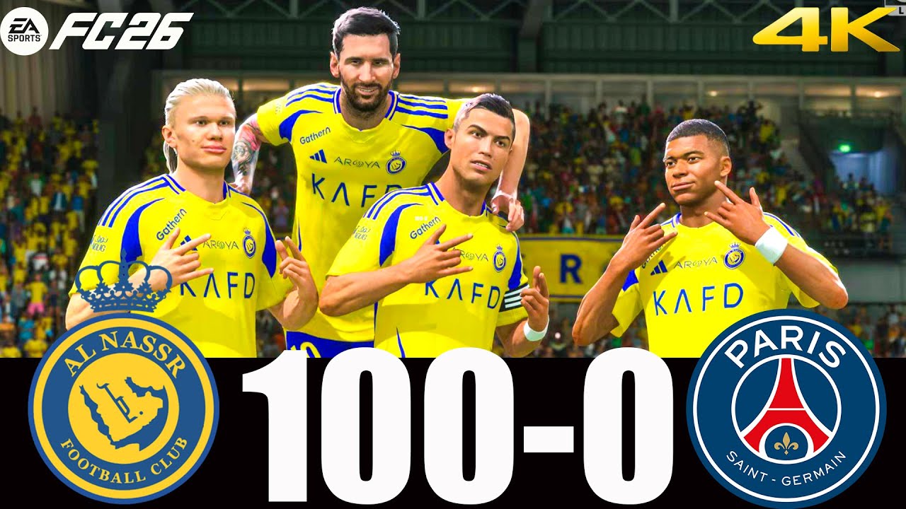 FC 26 - MESSI RONALDO MBAPPE & YAMAL | MANCHESTER CITY 100-0 MANCHESTER UNITED | UCL FINAL