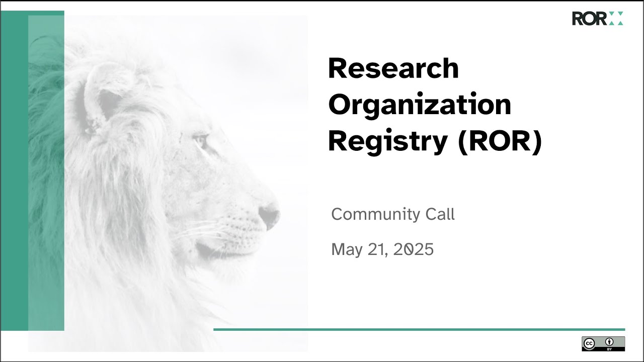 ROR Community Call May 2025