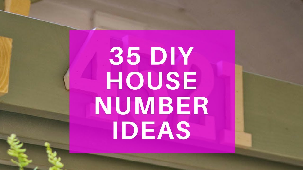 35 DIY House Number Sign Ideas - Make Your Own House Numbers