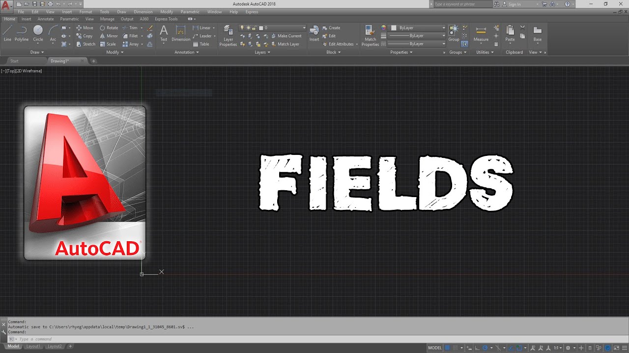AutoCAD - Text Fields