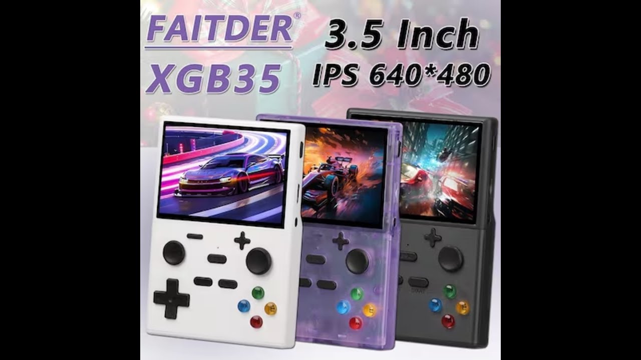 Consola De Videojuegos Xgb35 De 3.5 Pulgadas Con Tarjeta Tf De 64 Gb, Con Más De 13.000 Juegos Retro