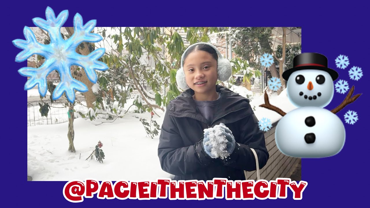 PacieInTheCity сообщает о сильном снегопаде в Нью-Йорке!!