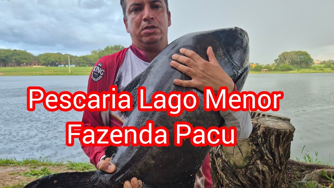 Pescaria no lago Menor da Fazenda Pacu 