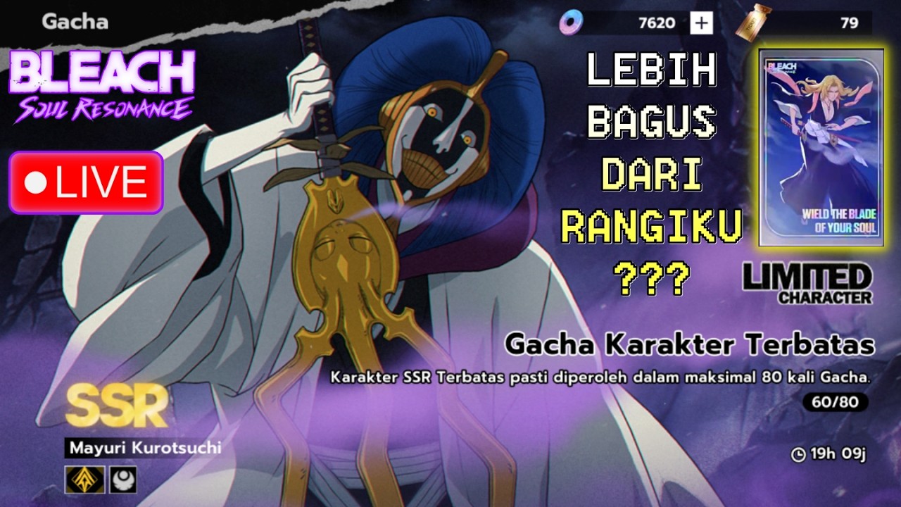 SSR MAYURI SUDAH HADIR!! BETTER B6 RANGIKU ASSIST? | BLEACH: Soul Resonance