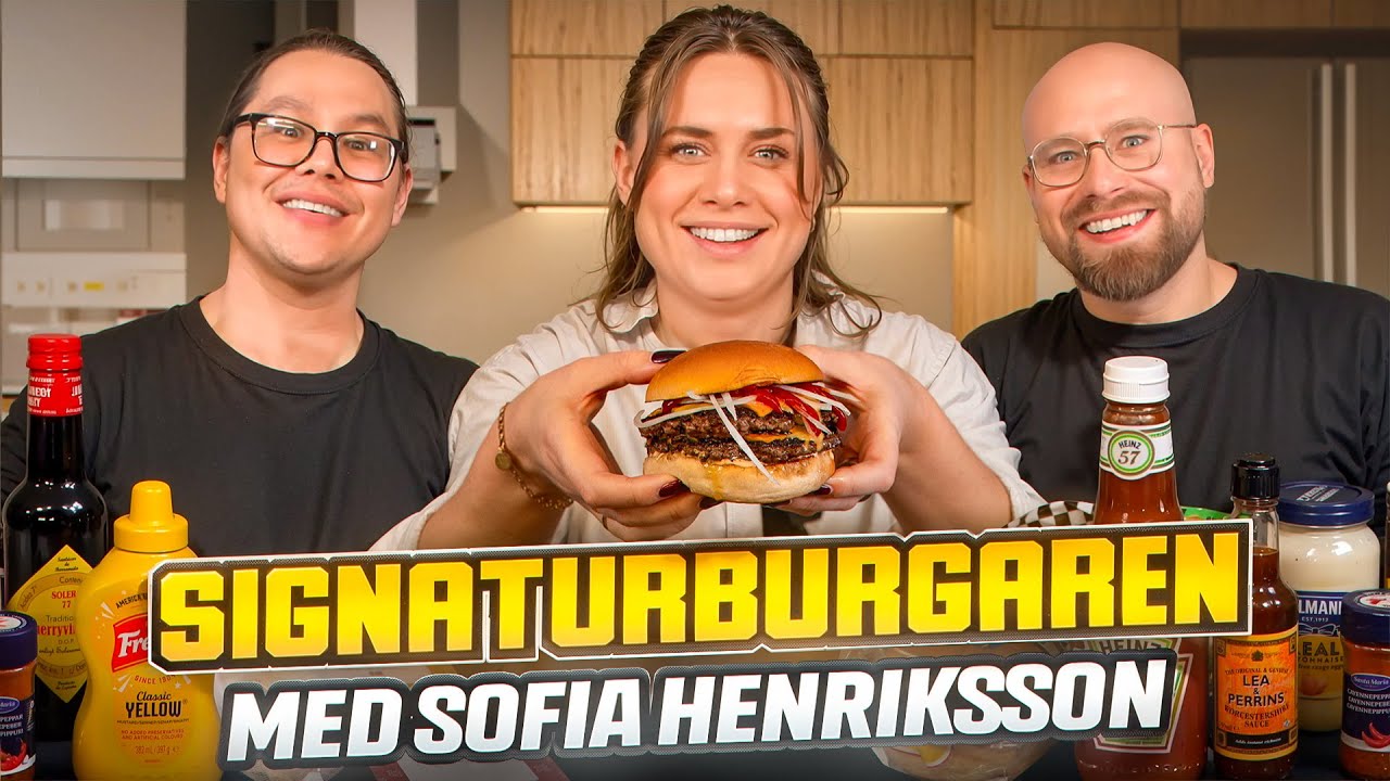 Mästerkocken @SofiaHenrikssons smashade signaturburgare!
