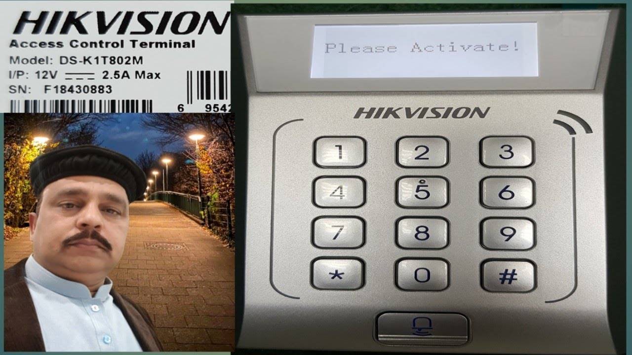 hikvision DS-1T802M access control active & configuration