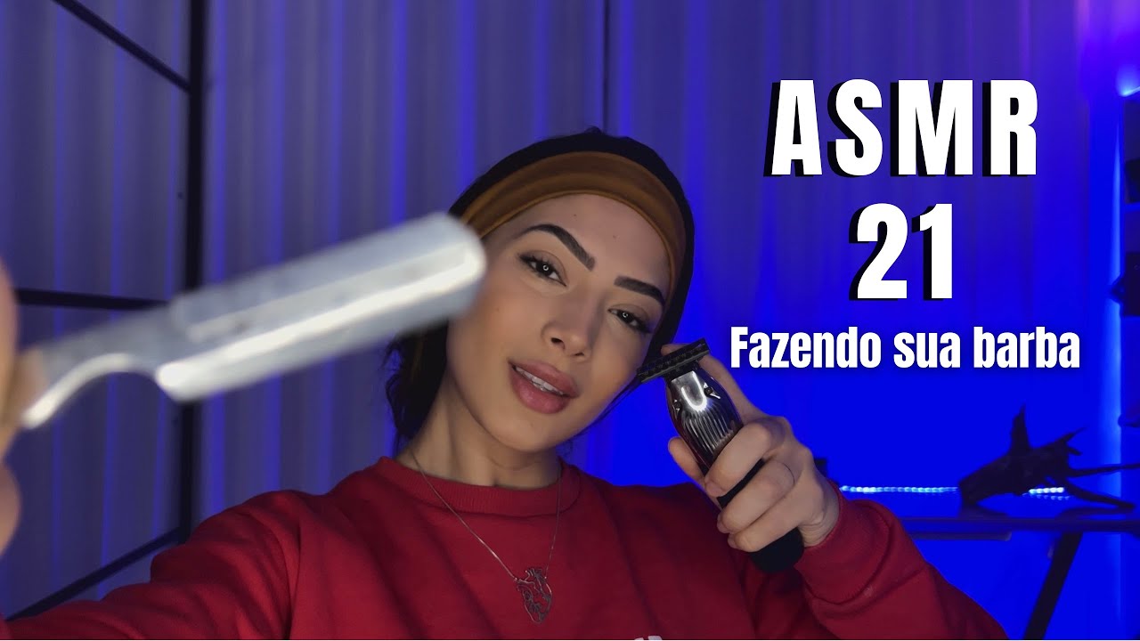 ASMR - Fazendo sua barba até você dormir ( sons reais )