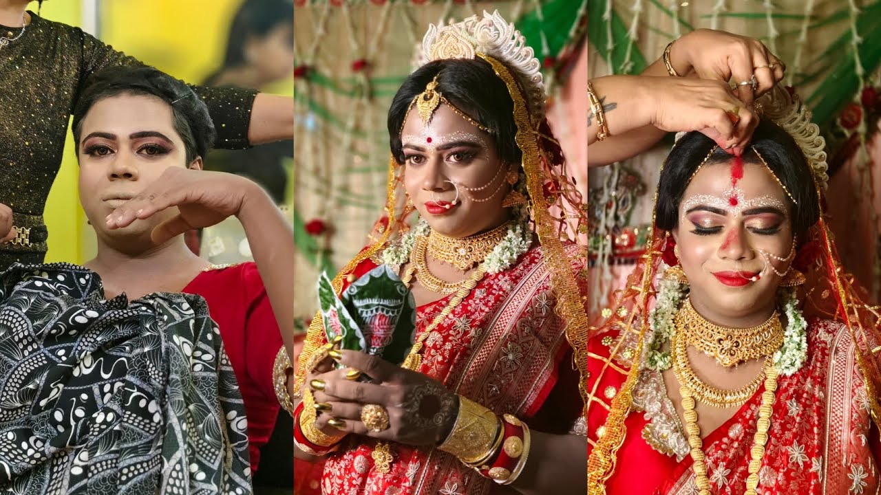 Ladka bana dulhan🫢💄❤️Male to female transformation