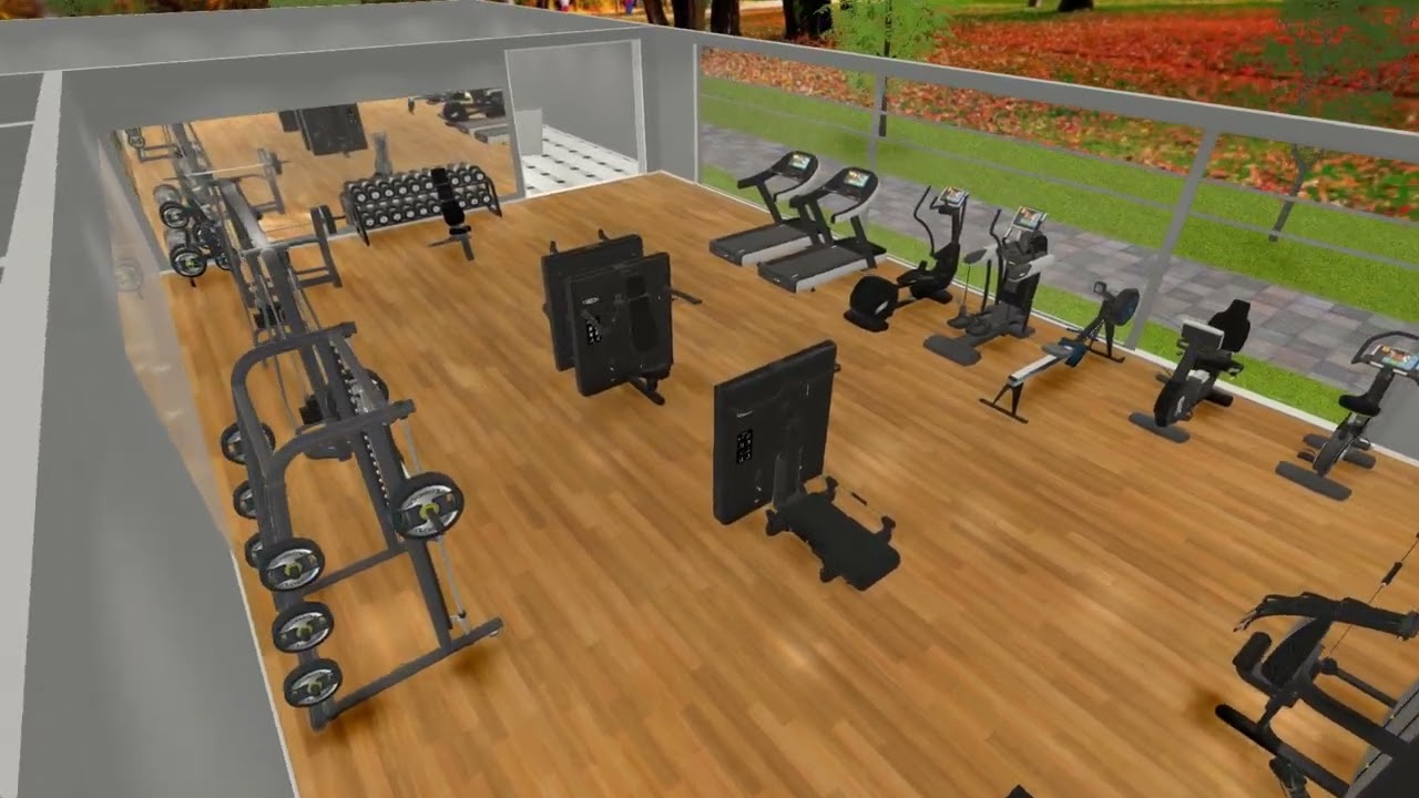 Hotel Gym 150m2 - Visualisation
