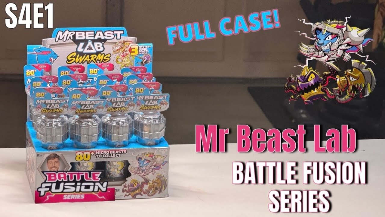 Mr Beast Lab Battle Fusion series Full Case of 3-Packs!