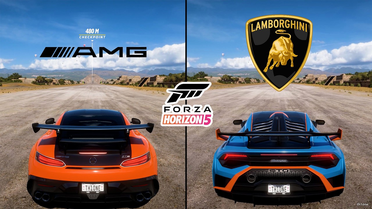 Forza Horizon 5 | Mercedes-AMG GT Black Series 2021 vs. Huracan STO 2020 Performance Comparison