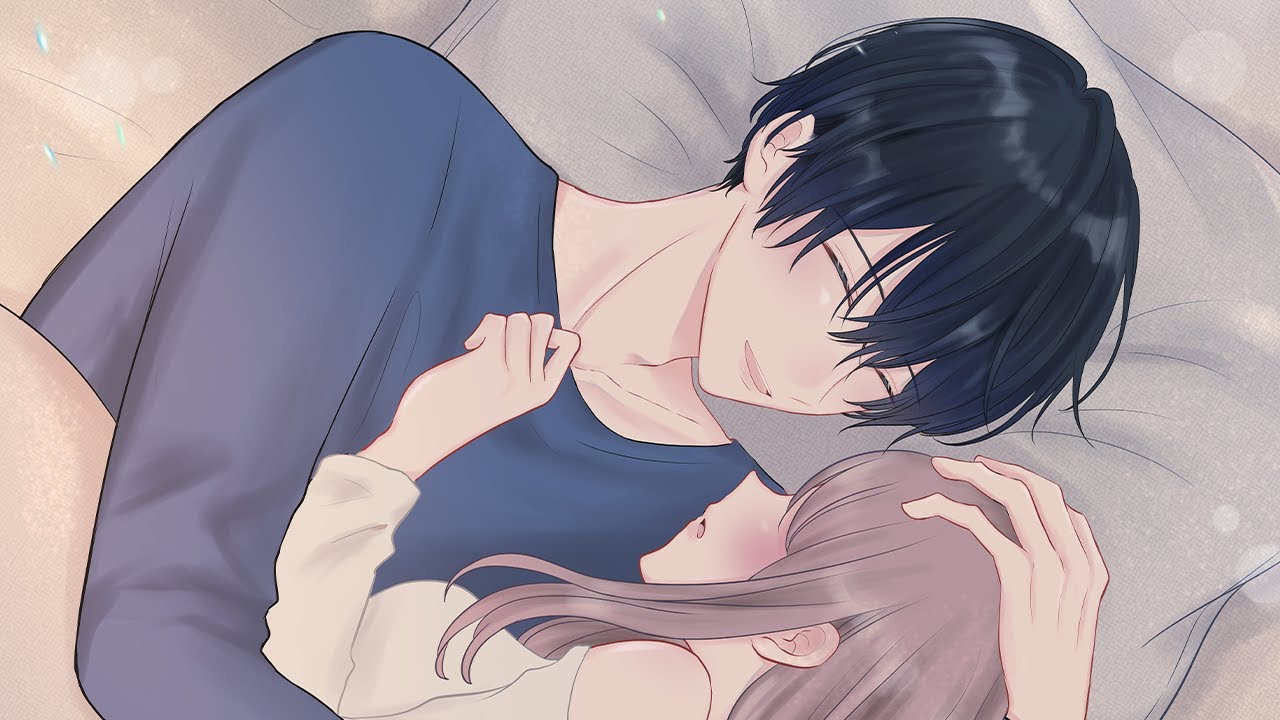 女の子の日でつらい彼女のお腹をなでる彼氏…