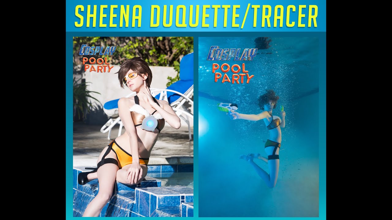 Cosplay Pool Party 2 - Overwatch Overboard with Tracer