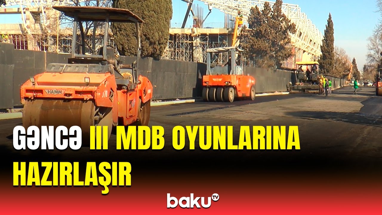 Gəncə şəhərində genişmiqyaslı quruculuq işləri görülür