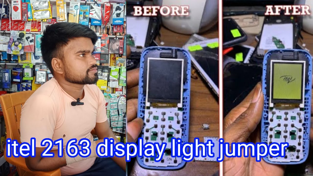 itel 2163 display light jumper #maheshmobilerepairing