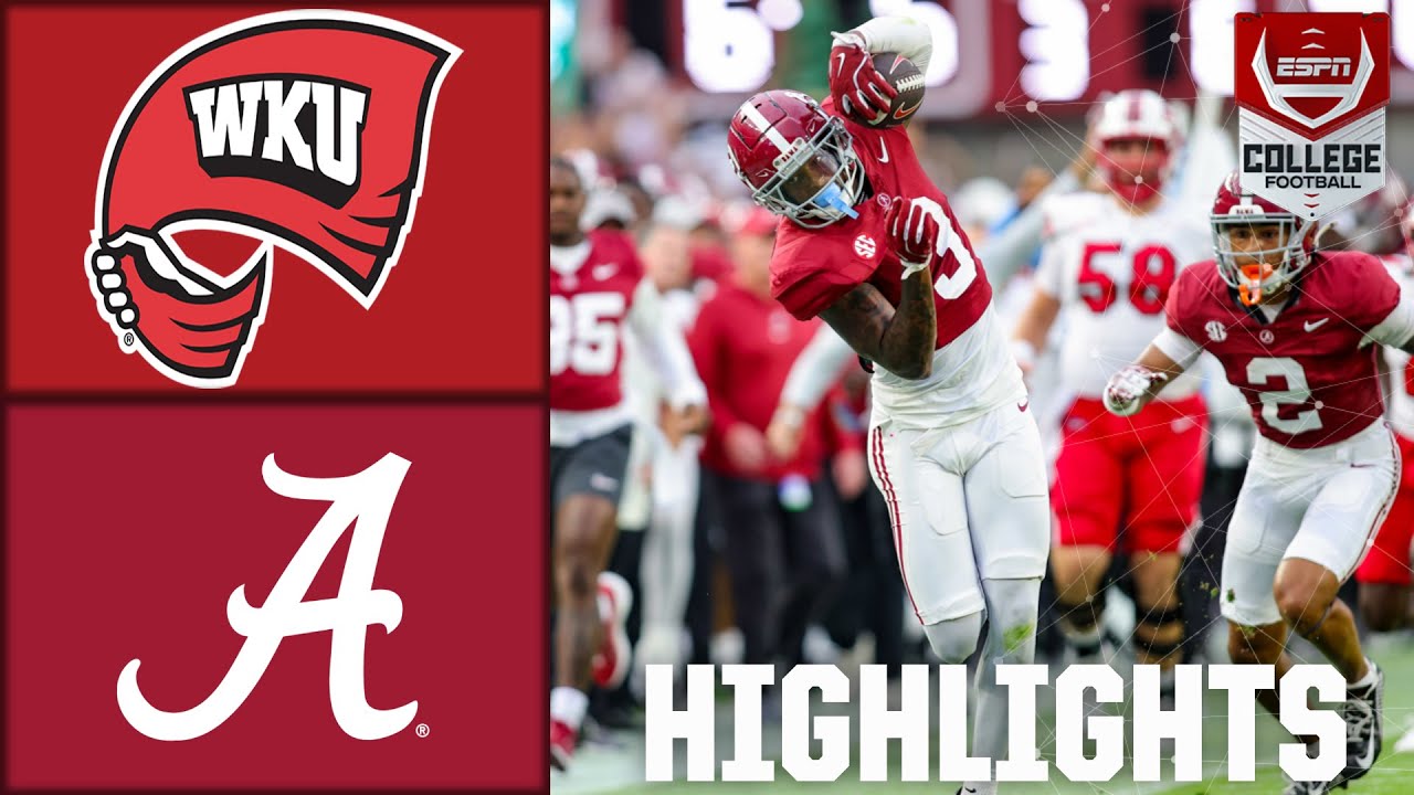 Western Kentucky Hilltoppers против Alabama Crimson Tide | ESPN College Football