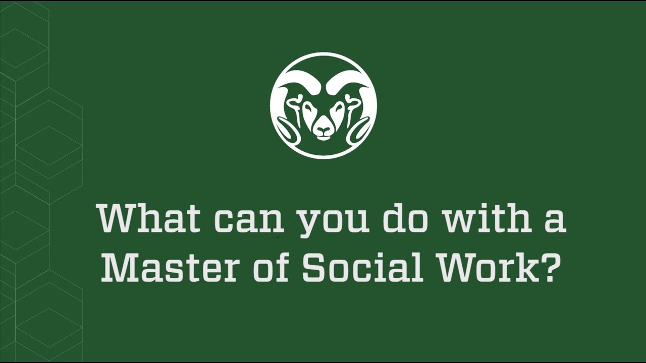 What can you do with a Master of Social Work?