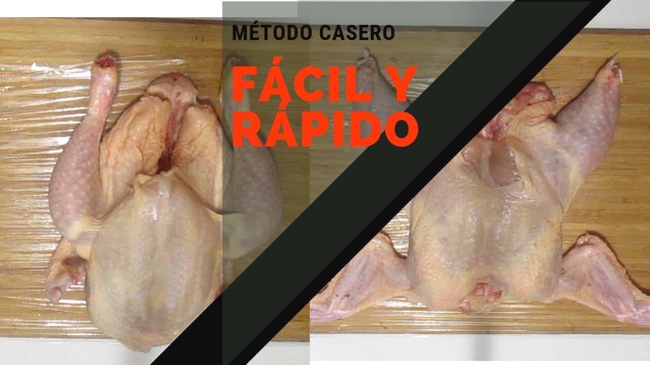 CÓMO DESHUESAR UN POLLO ENTERO | How to debone a whole chicken | Método Casero