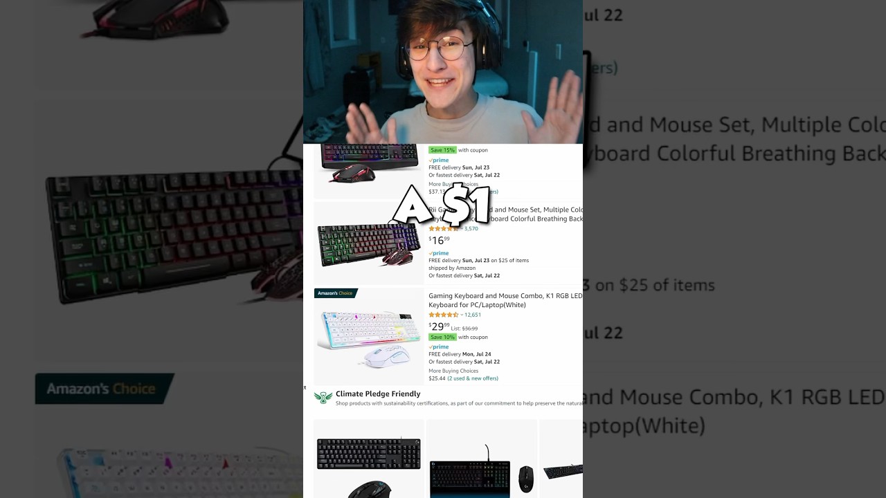 На Amazon есть клавиатура и мышь за 1 доллар&hellip; 😂