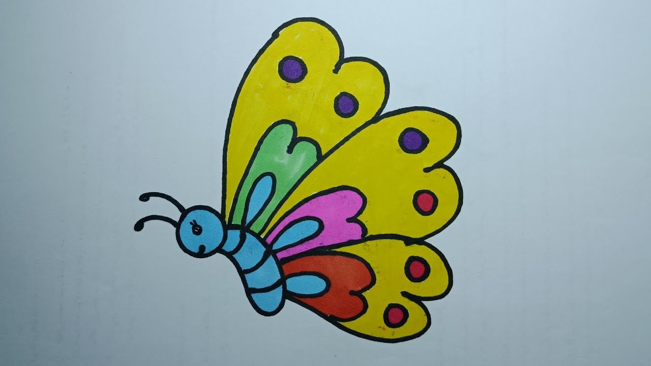 How to Draw a Butterfly Step by Step | Easy Drawing Tutorial 🦋