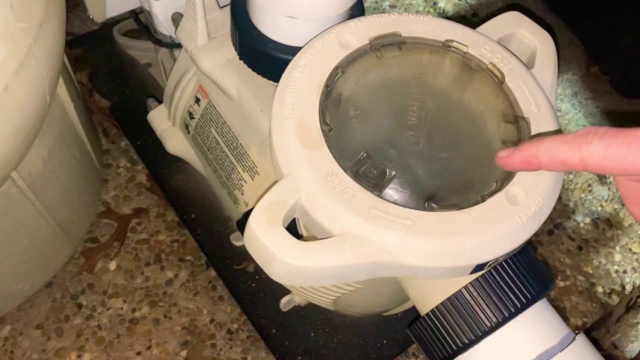 How to drain a pool pump