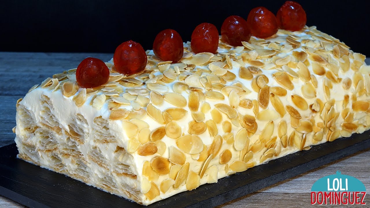 HOJALDRES CON CREMA DIPLOMÁTICA ITALIANA QUE ES UNA DELICIA - Loli Domínguez - #tartas #dulces