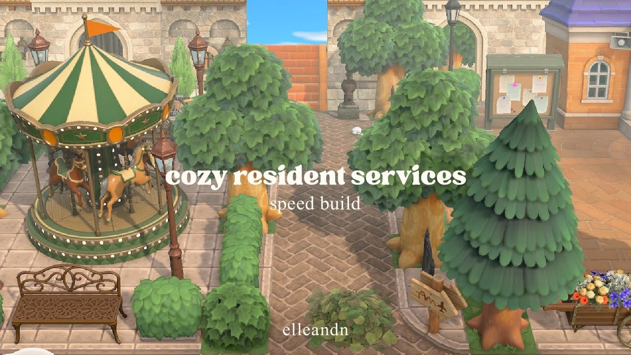 cozy resident services🌳animal crossing new horizons speed build